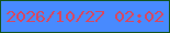 文字の大きさ：2、枠の色：13541c、背景の色：488afe、文字の色：d54863 無料ブログパーツのブログ時計