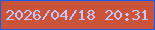 文字の大きさ：4、枠の色：135eed、背景の色：ca5439、文字の色：c9c5ff 無料ブログパーツのブログ時計