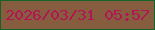 文字の大きさ：1、枠の色：13632a、背景の色：865d3e、文字の色：b31453 無料ブログパーツのブログ時計