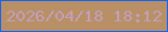 文字の大きさ：2、枠の色：1364f4、背景の色：b98f65、文字の色：c1a0bc 無料ブログパーツのブログ時計