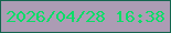 文字の大きさ：5、枠の色：13654e、背景の色：ac9cb4、文字の色：09dd67 無料ブログパーツのブログ時計