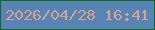 文字の大きさ：1、枠の色：13682e、背景の色：5784b2、文字の色：d3a395 無料ブログパーツのブログ時計