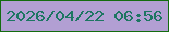 文字の大きさ：4、枠の色：136c0f、背景の色：b29fd3、文字の色：1d7662 無料ブログパーツのブログ時計