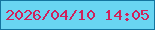 文字の大きさ：1、枠の色：13749f、背景の色：69d5f2、文字の色：d0225b 無料ブログパーツのブログ時計