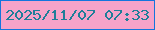 文字の大きさ：2、枠の色：1375de、背景の色：f6a3c9、文字の色：1f7e99 無料ブログパーツのブログ時計