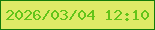 文字の大きさ：4、枠の色：137b0a、背景の色：deeb67、文字の色：63c419 無料ブログパーツのブログ時計