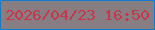 文字の大きさ：2、枠の色：137bc8、背景の色：867e83、文字の色：c9364b 無料ブログパーツのブログ時計