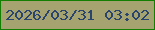 文字の大きさ：3、枠の色：137e01、背景の色：a5a471、文字の色：29456f 無料ブログパーツのブログ時計