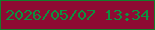 文字の大きさ：4、枠の色：137e2b、背景の色：8e0b33、文字の色：0c923f 無料ブログパーツのブログ時計