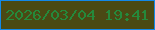 文字の大きさ：4、枠の色：1388e9、背景の色：4a4914、文字の色：25893b 無料ブログパーツのブログ時計