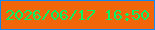 文字の大きさ：1、枠の色：138af3、背景の色：f16608、文字の色：04f363 無料ブログパーツのブログ時計