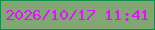 文字の大きさ：1、枠の色：138e4a、背景の色：82a775、文字の色：de12fb 無料ブログパーツのブログ時計