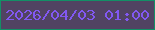 文字の大きさ：4、枠の色：138f66、背景の色：514362、文字の色：8258f2 無料ブログパーツのブログ時計