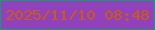 文字の大きさ：3、枠の色：139c6e、背景の色：9141bb、文字の色：ca5b15 無料ブログパーツのブログ時計