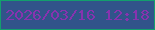文字の大きさ：1、枠の色：139f6d、背景の色：31548a、文字の色：8733af 無料ブログパーツのブログ時計