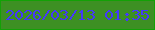 文字の大きさ：3、枠の色：13a106、背景の色：3d9023、文字の色：4538fc 無料ブログパーツのブログ時計
