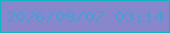 文字の大きさ：4、枠の色：13b3c2、背景の色：8987cb、文字の色：4b9dd8 無料ブログパーツのブログ時計
