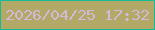 文字の大きさ：1、枠の色：13bb96、背景の色：b3a967、文字の色：d5b8d8 無料ブログパーツのブログ時計