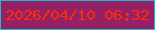 文字の大きさ：3、枠の色：13bdd4、背景の色：952064、文字の色：fc2b0c 無料ブログパーツのブログ時計