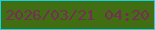 文字の大きさ：2、枠の色：13d3e6、背景の色：416d13、文字の色：782c58 無料ブログパーツのブログ時計