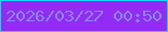文字の大きさ：4、枠の色：13dbfb、背景の色：932bf5、文字の色：868aed 無料ブログパーツのブログ時計