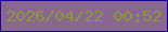 文字の大きさ：3、枠の色：140398、背景の色：8a6793、文字の色：8c9a35 無料ブログパーツのブログ時計