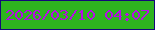 文字の大きさ：4、枠の色：140779、背景の色：2eb41f、文字の色：b70ce6 無料ブログパーツのブログ時計