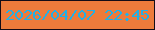 文字の大きさ：4、枠の色：140c16、背景の色：ed7b3b、文字の色：22b0e6 無料ブログパーツのブログ時計