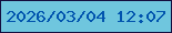 文字の大きさ：5、枠の色：140e3f、背景の色：6fc6de、文字の色：0154ae 無料ブログパーツのブログ時計