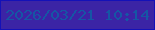 文字の大きさ：3、枠の色：1411b8、背景の色：3b24a5、文字の色：1556a5 無料ブログパーツのブログ時計