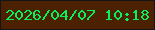 文字の大きさ：1、枠の色：141519、背景の色：4c2102、文字の色：0af059 無料ブログパーツのブログ時計