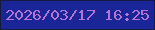 文字の大きさ：1、枠の色：141a41、背景の色：1a2697、文字の色：b574d2 無料ブログパーツのブログ時計
