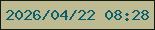文字の大きさ：3、枠の色：141b13、背景の色：beba92、文字の色：095f6f 無料ブログパーツのブログ時計