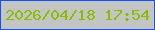 文字の大きさ：5、枠の色：1451ee、背景の色：c2c5c2、文字の色：89bc03 無料ブログパーツのブログ時計