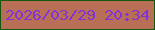文字の大きさ：4、枠の色：14560e、背景の色：b96f56、文字の色：8233d7 無料ブログパーツのブログ時計