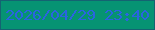 文字の大きさ：3、枠の色：146372、背景の色：069373、文字の色：2a64e0 無料ブログパーツのブログ時計