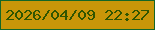 文字の大きさ：1、枠の色：146627、背景の色：c99609、文字の色：2f5500 無料ブログパーツのブログ時計
