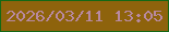 文字の大きさ：4、枠の色：146815、背景の色：8e630c、文字の色：b889a1 無料ブログパーツのブログ時計