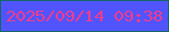 文字の大きさ：5、枠の色：146867、背景の色：5154fc、文字の色：f03c8d 無料ブログパーツのブログ時計