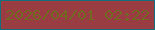 文字の大きさ：3、枠の色：146d7b、背景の色：993d42、文字の色：746723 無料ブログパーツのブログ時計