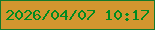 文字の大きさ：5、枠の色：147a2b、背景の色：d3962f、文字の色：008b21 無料ブログパーツのブログ時計