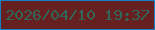 文字の大きさ：4、枠の色：1481c6、背景の色：66201f、文字の色：33665b 無料ブログパーツのブログ時計