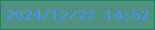文字の大きさ：2、枠の色：14886d、背景の色：50927e、文字の色：4493f8 無料ブログパーツのブログ時計