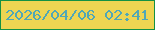 文字の大きさ：4、枠の色：149144、背景の色：eed552、文字の色：50a7b6 無料ブログパーツのブログ時計
