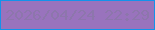 文字の大きさ：5、枠の色：1492ea、背景の色：9973bd、文字の色：8d76ac 無料ブログパーツのブログ時計