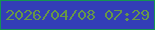 文字の大きさ：2、枠の色：149552、背景の色：333eb7、文字の色：679747 無料ブログパーツのブログ時計