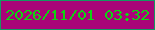 文字の大きさ：5、枠の色：149860、背景の色：a90478、文字の色：0ed512 無料ブログパーツのブログ時計