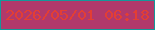 文字の大きさ：2、枠の色：14989a、背景の色：b1396b、文字の色：e33e34 無料ブログパーツのブログ時計