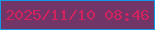 文字の大きさ：3、枠の色：1499e8、背景の色：723568、文字の色：d1245f 無料ブログパーツのブログ時計