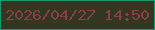 文字の大きさ：5、枠の色：149a73、背景の色：35361f、文字の色：864140 無料ブログパーツのブログ時計
